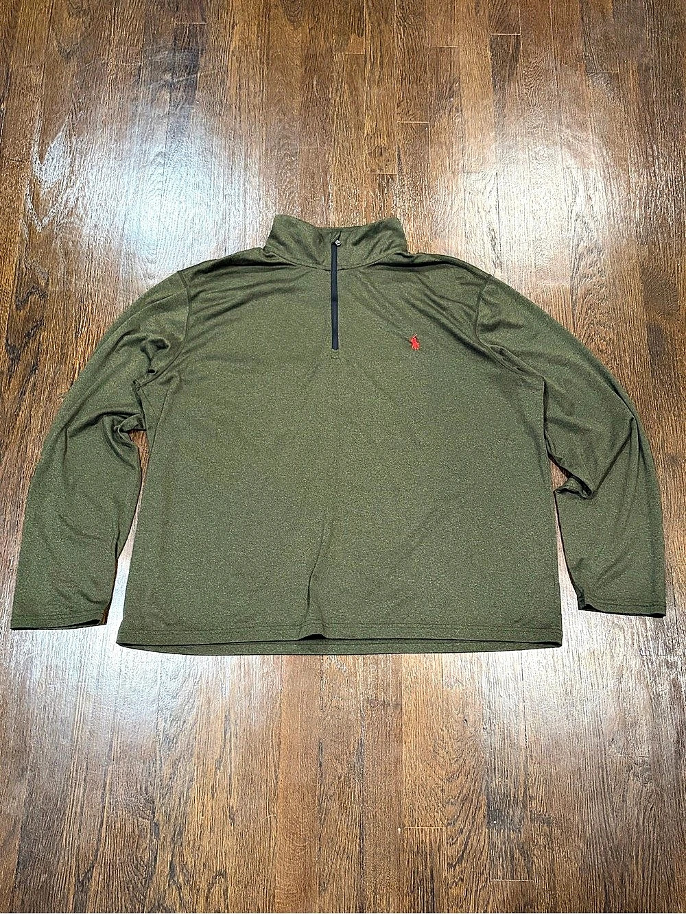 Polo Ralph Lauren green quarter zip Size XL